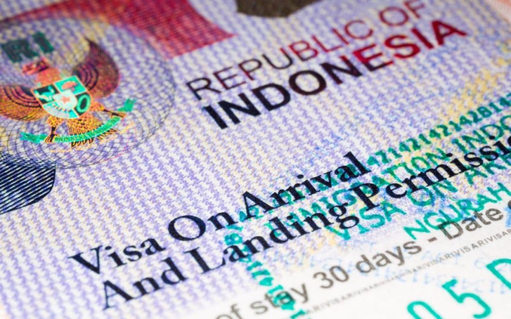 indonesia 30 day visa Visa receipt arrival bali indonesia denpasar airport ubud get