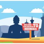 indonesia tourism illustration #map #illustration #indonesia #poster #travel