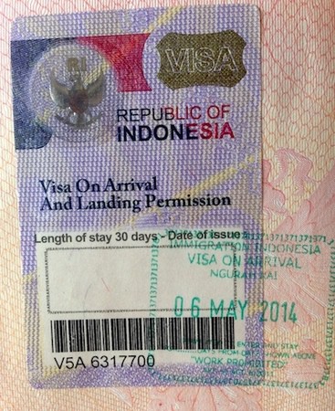 indonesia tourist visa australia How to get an indonesian visa on arrival at denpasar airport in bali