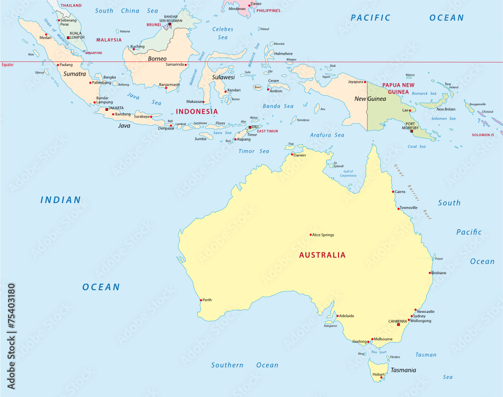 where is indonesia in australia Defence and freedom: australia and asean