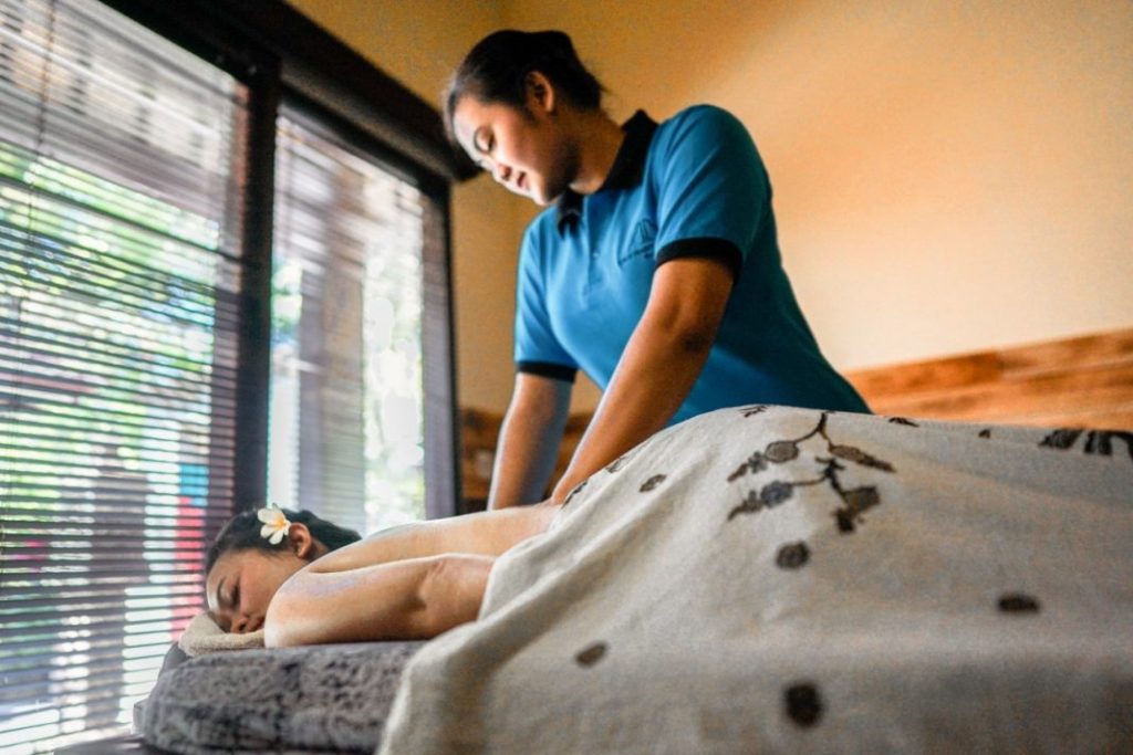 indonesia massage tourism Ndoema is treated to a traditional indonesian massage at the hyatt